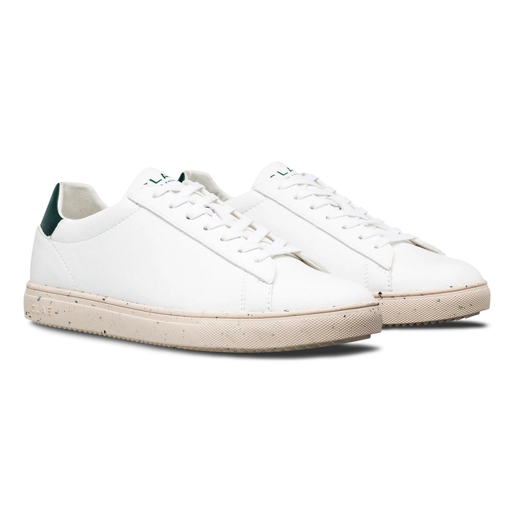 CLAE BRADLEY VEGAN Shoes Mens USA109-S75 In White Trekking Green